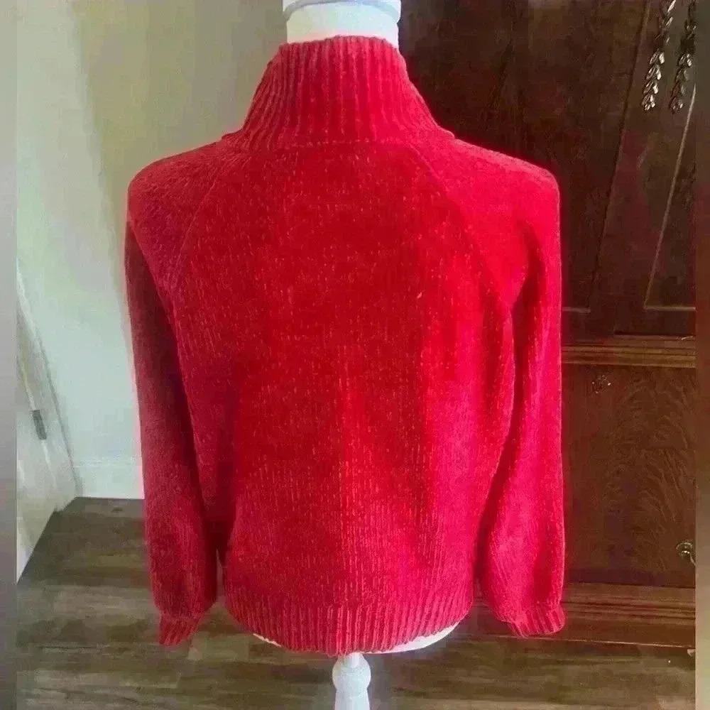 Ann Taylor LOFT red sweater turtle neck. Worn once super soft XS. Long sleeve. - Picture 9 of 15